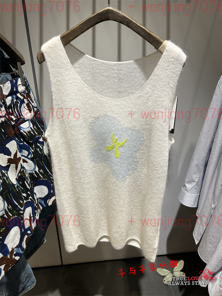 JNBY/江南布衣2024春季新款专柜正品5O2313490印花毛针织背心895