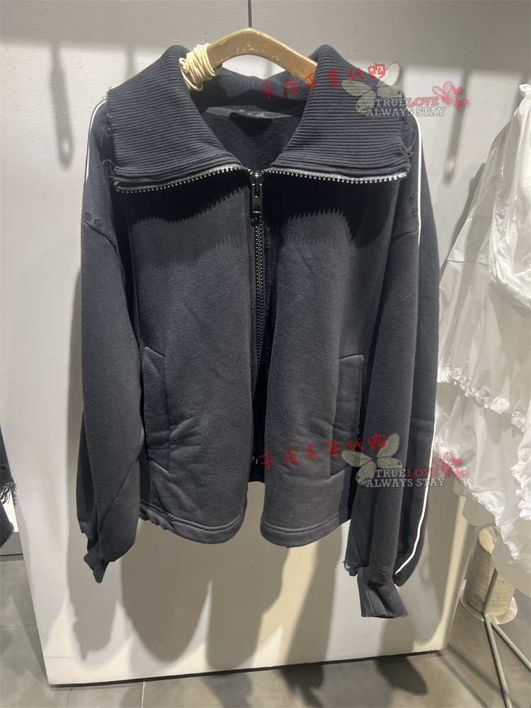现货 JNBY/江南布衣专柜正品2023秋冬5N9412450加绒开襟卫衣1395