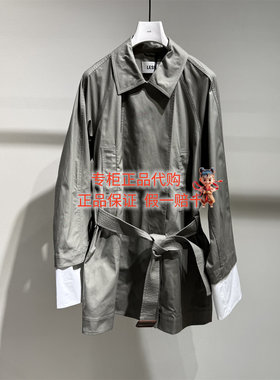 LESS女装国内代购2026秋新款 职场酷飒感全棉中长款风衣2Q8915270