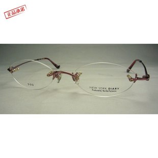 无框金属近视架女士光学眼镜框时尚 原单正品 Diary York 镜架 New