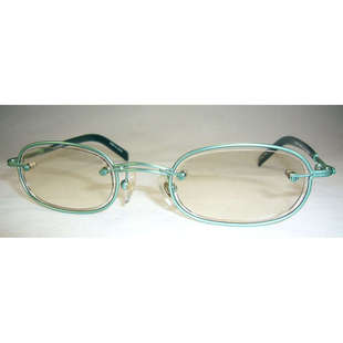 外贸原单正品眼镜架女士近视眼镜框绿色小框浅茶色太阳镜片