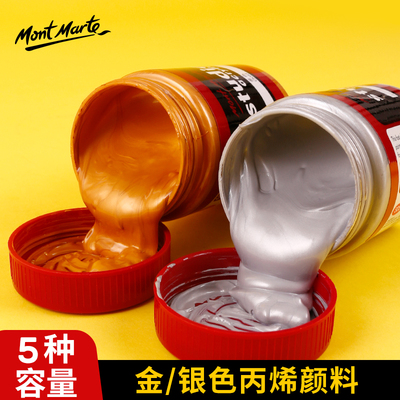 Golden silver acrylic paint gold Metallic Montmartre paintin