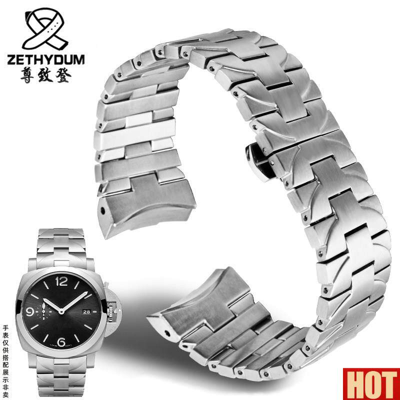 形实芯精钢表带代用沛纳海庐米诺系列PAM01316 PAQM01438男24mm