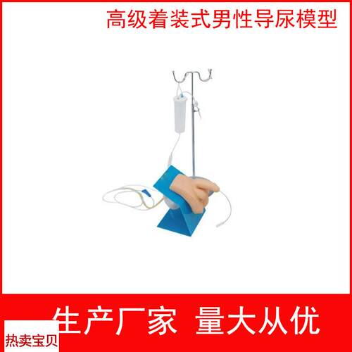 实习护理模型女性导尿模型生殖器教具着P装式男性导尿模型