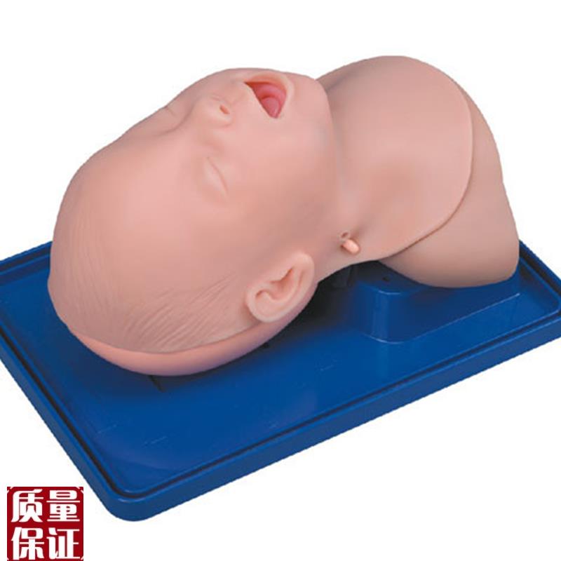 高级婴儿气管插管模型小儿气管插管训练仿Q真婴儿娃娃模型头