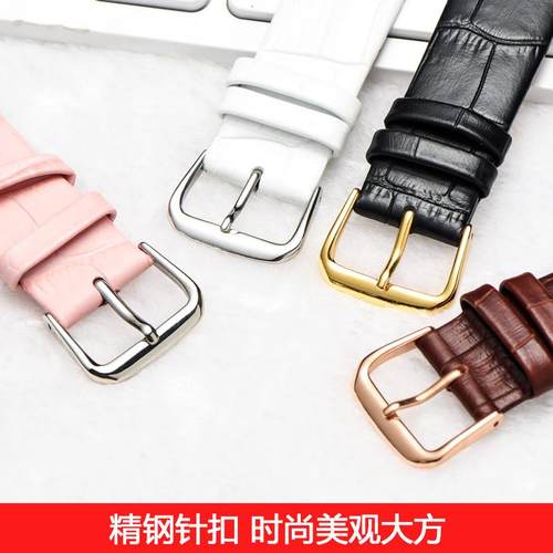 手表带女b真皮薄款代用dw天王美度ck卡西欧飞亚达依波伯爵真皮表