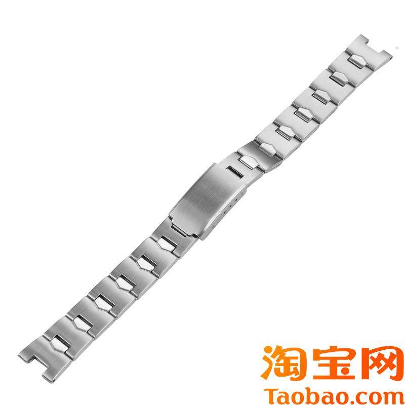 不锈钢表带女f款钢带适配卡西欧LTP-1241D-4A系列凹口学生金属表