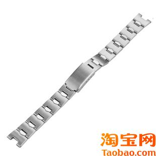 不锈钢表带女f款钢带适配卡西欧LTP-1241D-4A系列凹口学生金属表