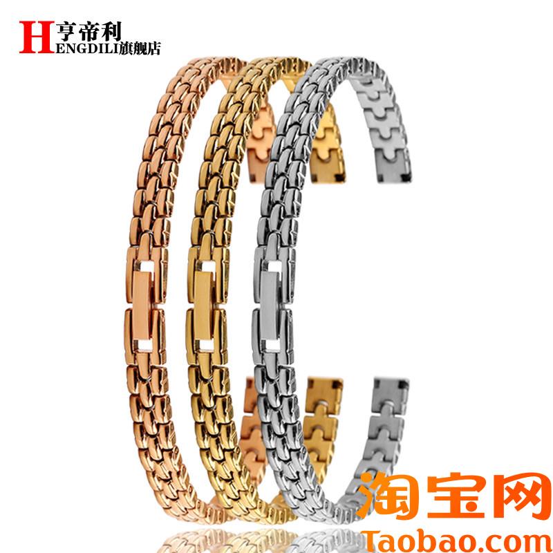 女小尺寸珠宝扣表链钢带通用不锈钢细手表带6810S1214mm玫瑰金