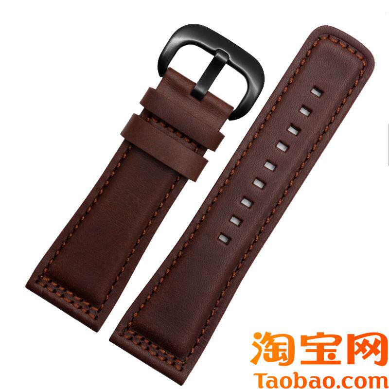 适配七个星期五手表带真皮男表带M2/Q201/02/03系列手表配.件28mm