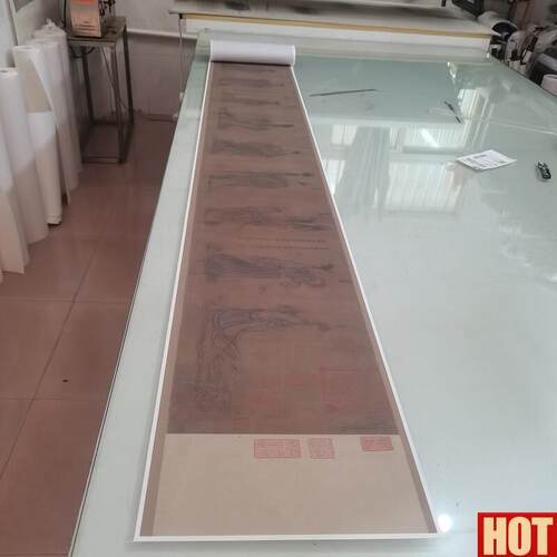 摹顾恺之 列b女仁智图卷 复古书画工笔国画真迹微喷复制手卷装裱
