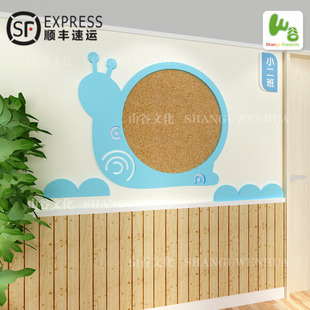 幼儿园家园联系栏共育公告栏环创主题墙春天走廊环境布置材料成品