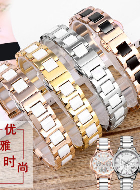 适配Casio卡西欧女k表SHN-5010/5020 LTP-V300/1391精钢陶瓷手表