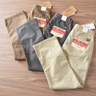肌理感透气直筒裤 男宽松直筒纯棉百搭长裤 休闲裤 春夏日系复古工装