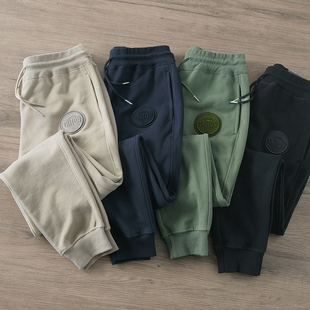 小脚长裤 秋冬重磅加绒加厚运动卫裤 男青年刺绣宽松保暖束脚休闲裤