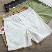 夏季 白色短裤 男士 2024新款 薄款 透气弹力外穿三分3分四分4分裤 爆款