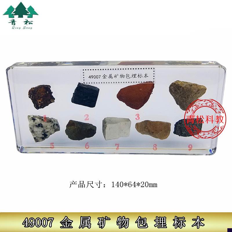 金属矿物包埋标本 49007 小学自然 科学K科普 教学仪器 幼儿园教