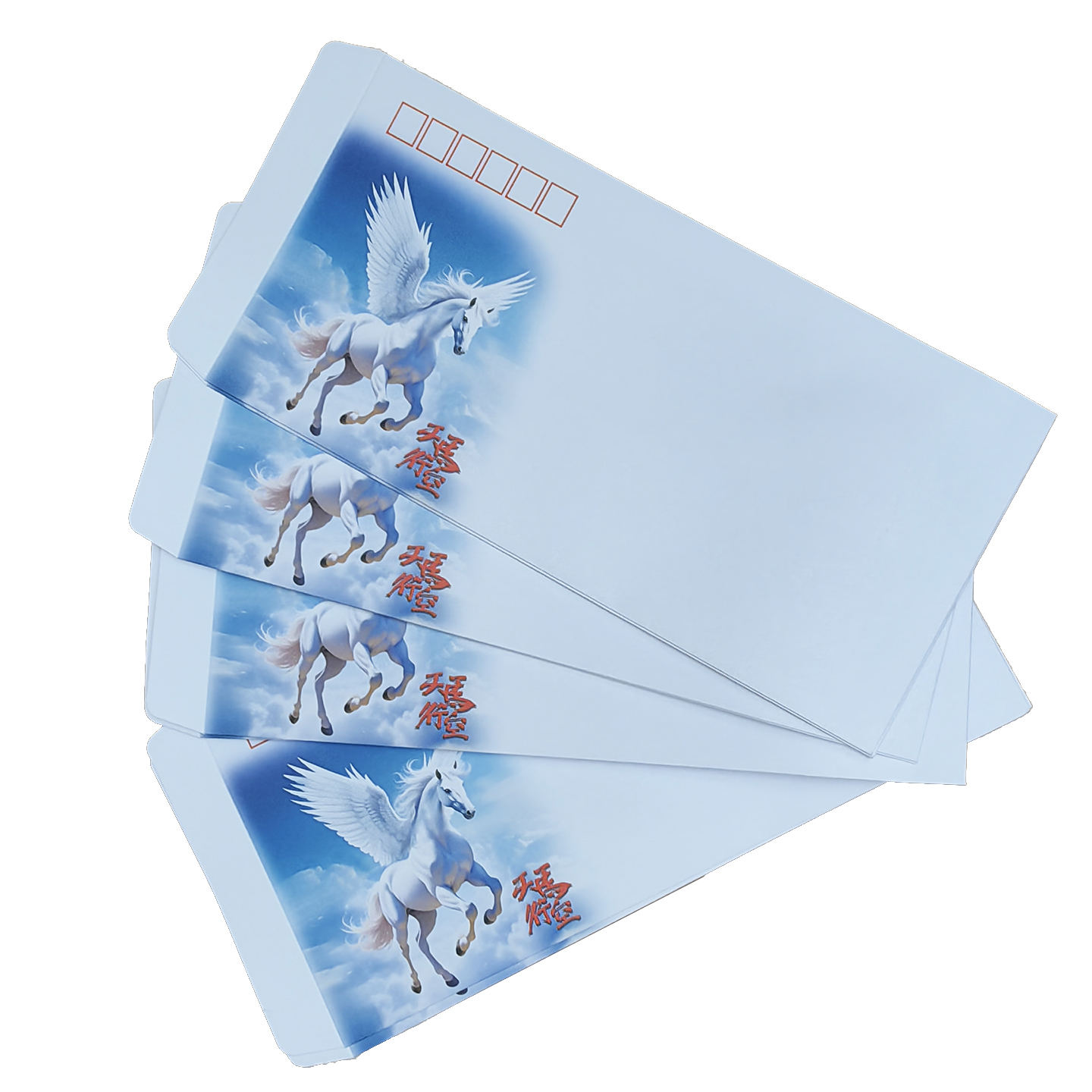 信封白色5号DL马年天马行空彩封