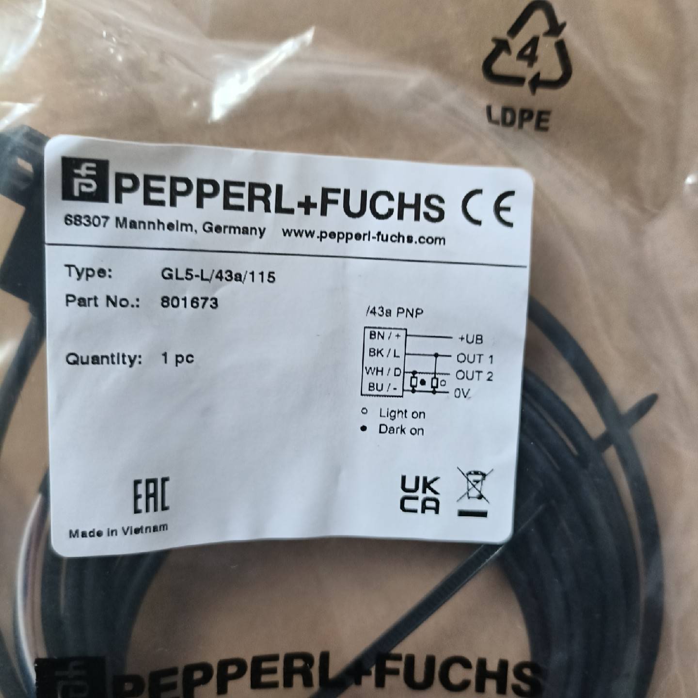 询价购-#倍加福槽型光电开关传感器全新原装