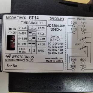 原装 全新时间继电器GT14 440V 60HZ 380 询价购