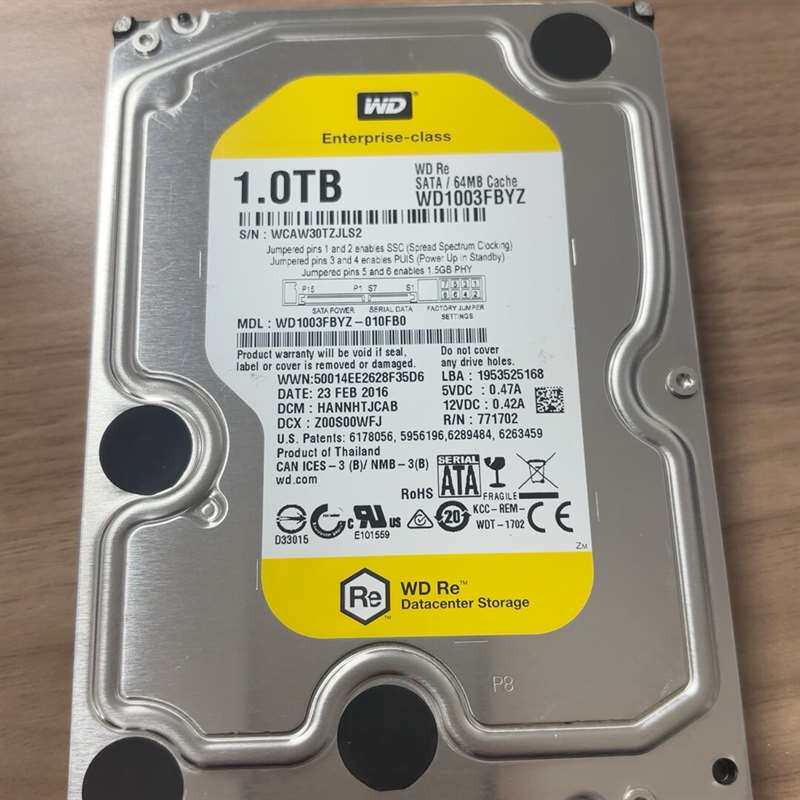 可维修-西数企业级硬盘 1TB WD1003FBYZ 3.5寸-议价