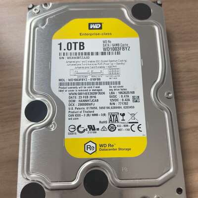 可维修-西数企业级硬盘 1TB WD1003FBYZ 3.5寸-议价