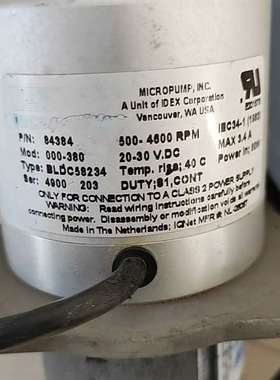 询价购-美国MlCROPUM  泵头84465-0301，参数看图片