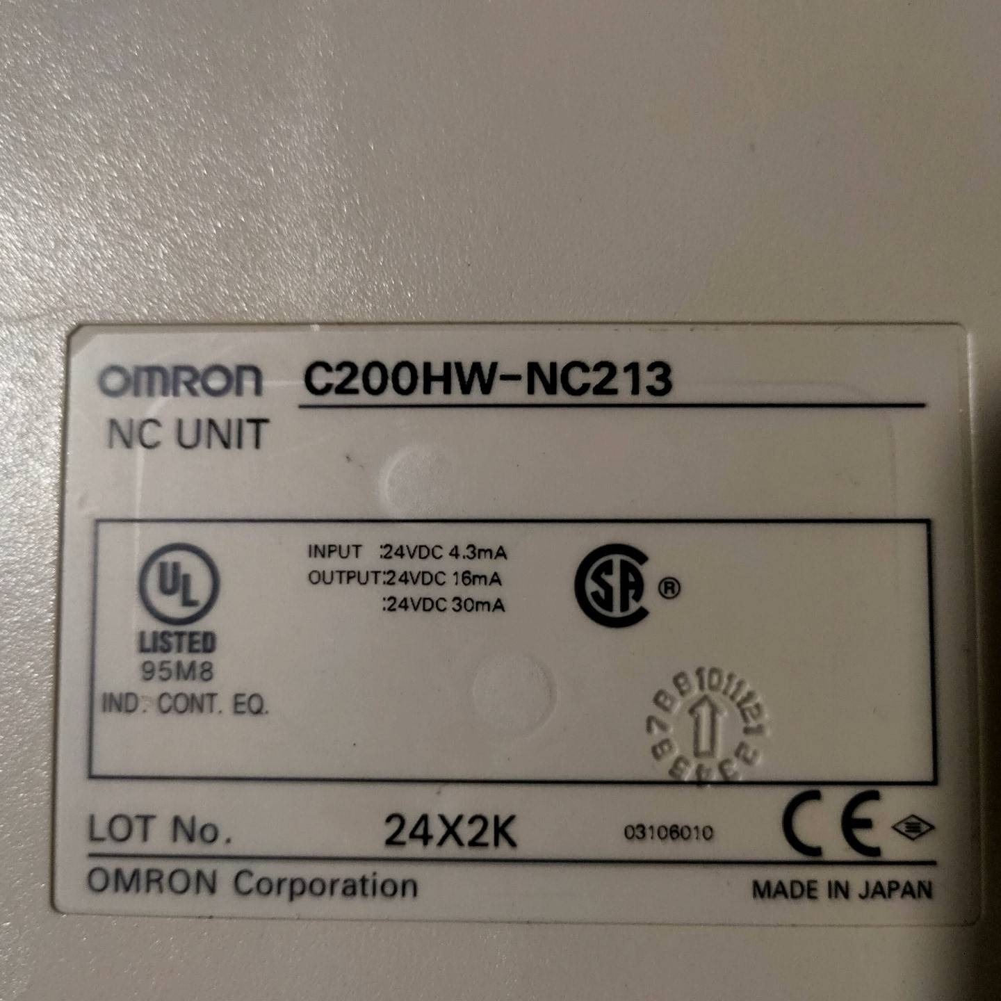 询价购-全新欧姆龙OMRON定位模块C200HW-NL213，PLC