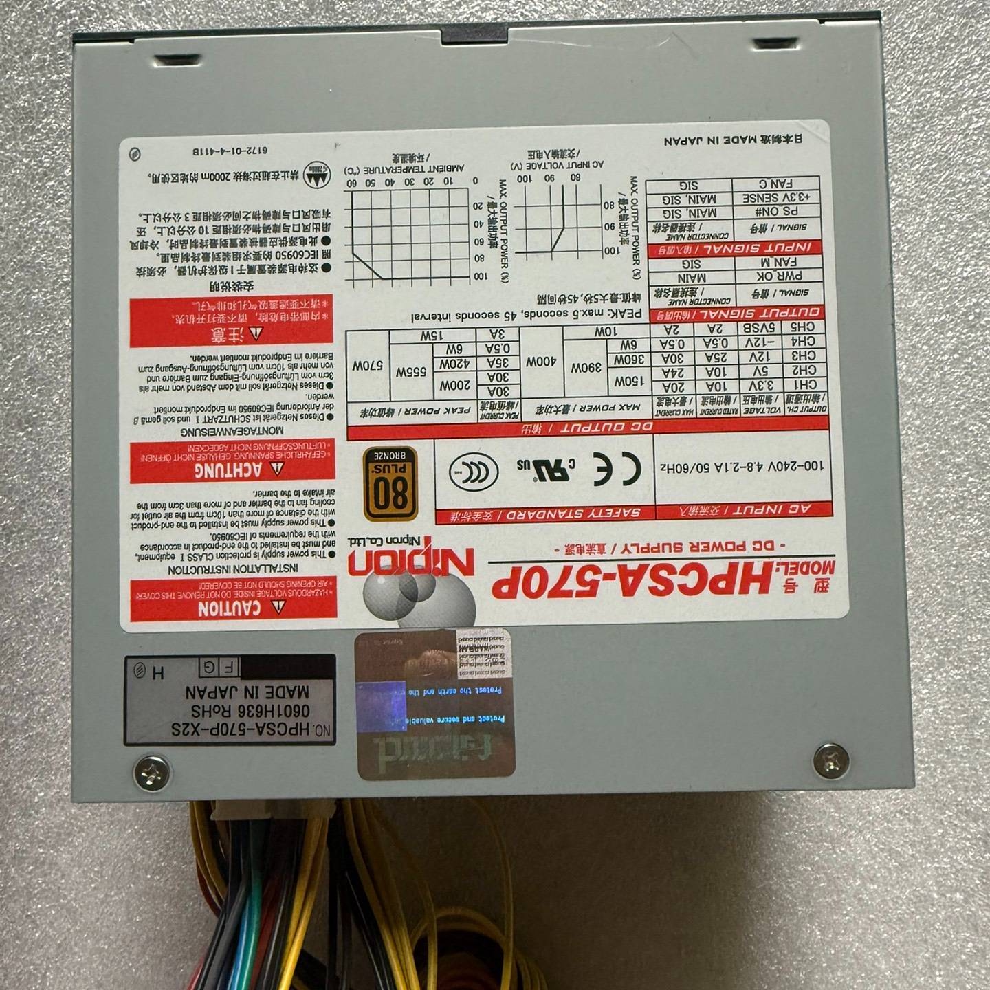 询价购-Nipro 日本HPCSA-570P电源 HPCSA-570