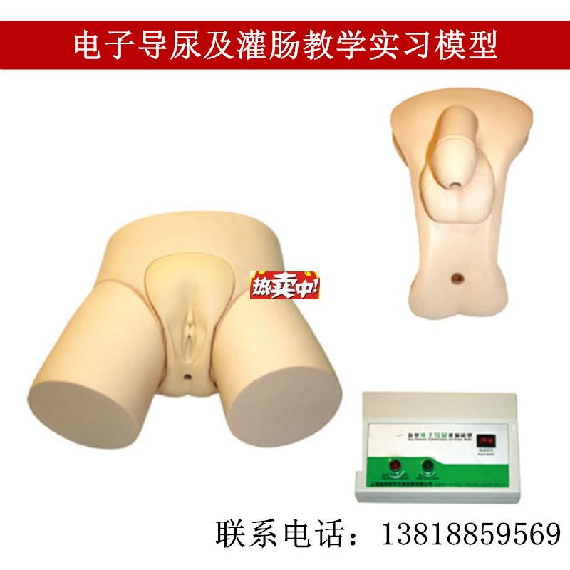 热销电子导尿及灌肠教学实X习模型男女性导尿训练模型灌肠操作教