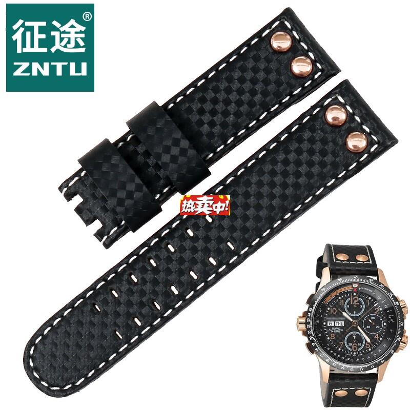 热销适配汉密尔y顿H77696793手表带KhakiX男手表带表链22m