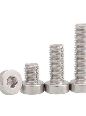 316不锈钢内六角粗牙薄头螺丝CBSSTH3/4/5/6/8-5/6/8/10/12/16/20