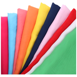 雪纺布料乔其纱面料夏季连衣裙纯色服装里布里衬布古装汉服内衬布