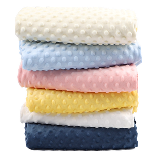 豆豆绒布料婴儿a类安抚毯床品盖毯儿童宝宝手工毛绒玩偶短绒面料