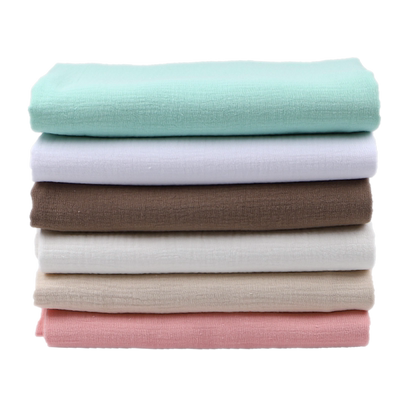 纯棉双层纱布服装布料