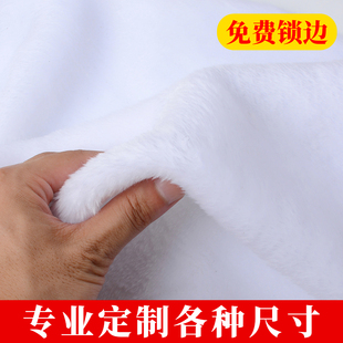 白色毛絨布手機飾品柜臺珠寶展示柜臺布墊布絨毛地攤布拍照背景布
