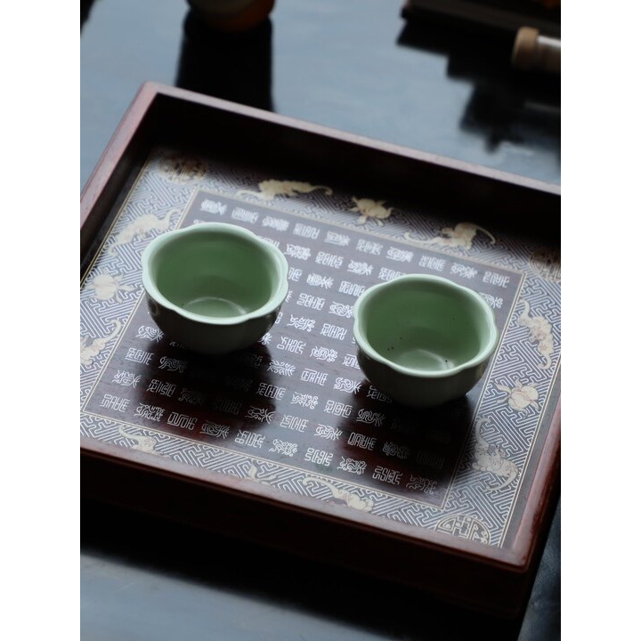 万寿无疆普洱茶盘高端印度小叶紫檀老料红木榫卯中式工艺器型简约