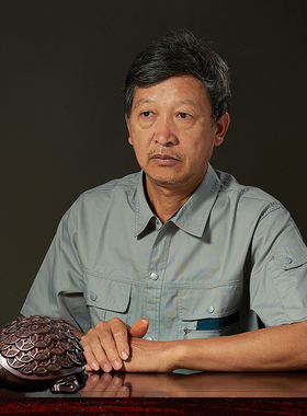 黑檀木雕金钱龟摆件实木质长寿龟乌龟家居酒柜玄关办X公室桌面摆