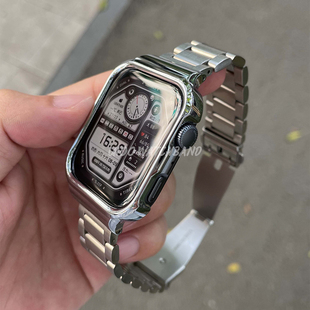 UIOO适用华为fit3/fit4手表带金属不锈钢三株钢带华为fit4pro表带