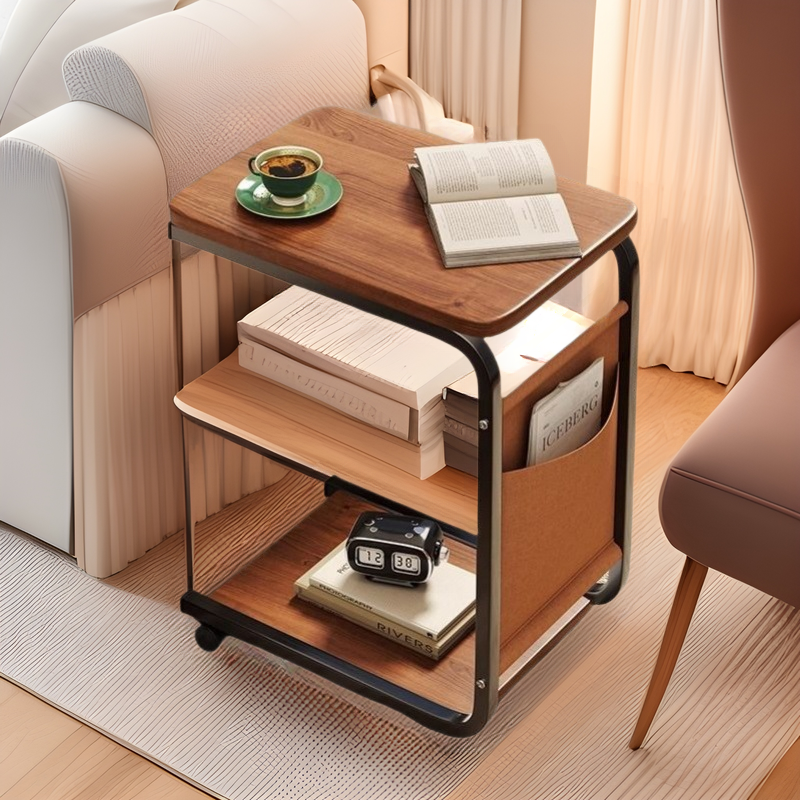 边桌小茶几可移动客厅沙发边几角几滑轮迷你茶桌简约卧室床头边桌