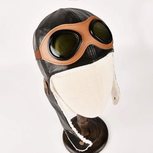 皮质新款飞行员大帽檐韩版儿童帽子冬款男女童加绒护耳雷锋