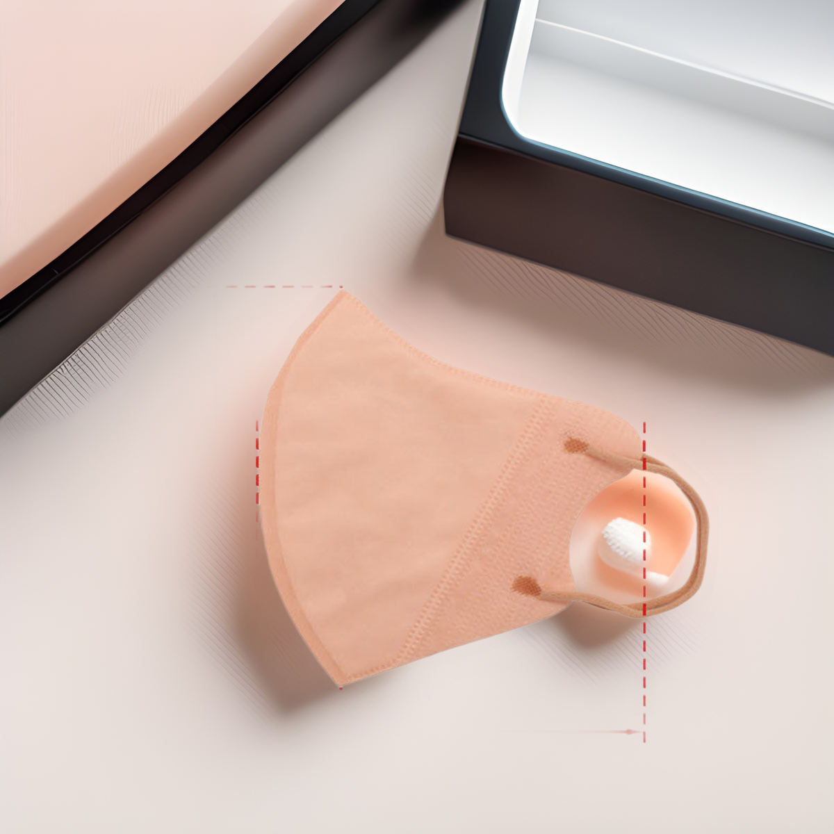 3D立体口罩高颜值不勒耳不憋闷秋冬一次性三层日本纯欲色轻柔面罩