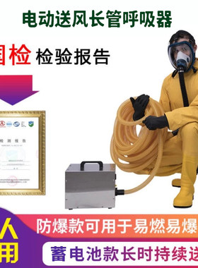 邑固防毒面罩电动送风长管呼吸器