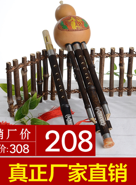 天然紫竹双调葫芦丝专业演奏c/F/G/D/A调中小学生7孔初学成人降b