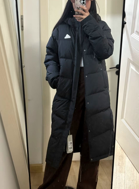 正品Adidas阿迪达斯男女长款羽绒服加厚保暖羽绒衣外套 KF6741