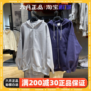 NIKE耐克OVERSIZE女针织外套休闲宽松连帽长袖夹克HF0422-012-555