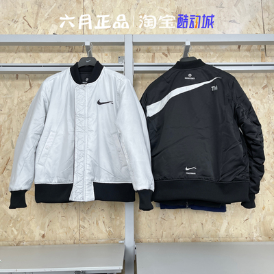 耐克男双面穿飞行夹克棉服