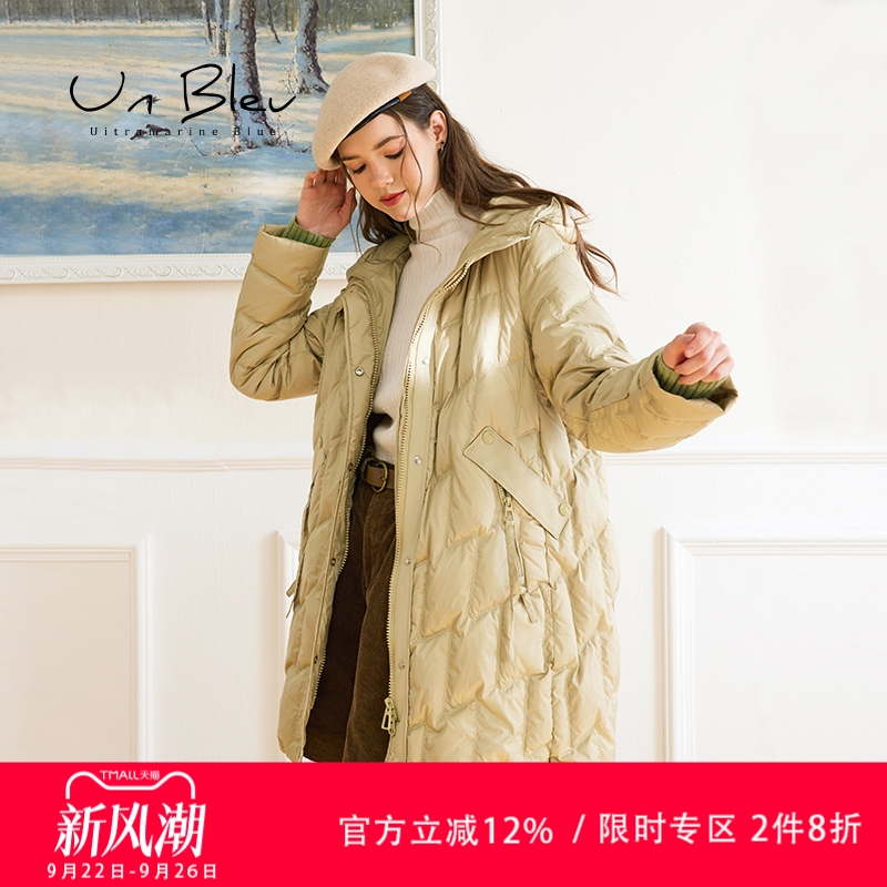 黑色羽绒服女连帽高级好看女装
