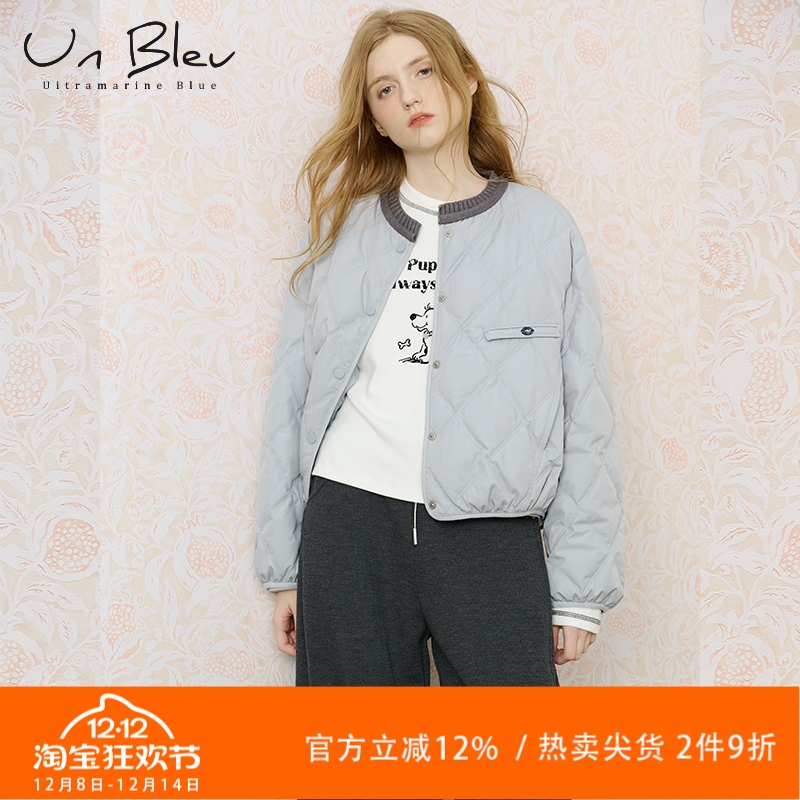 UnBleu女款设计感短款羽绒服