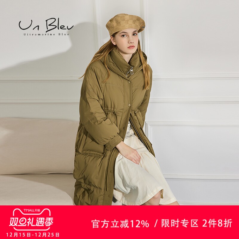 连帽羽绒服冬季女长款外套2022年